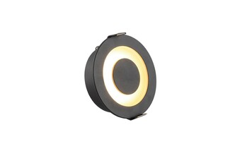 DENKIRS DK2500-BK Встраиваемый светильник, IP 20, 5 Вт, LED 3000, черный, алюминий