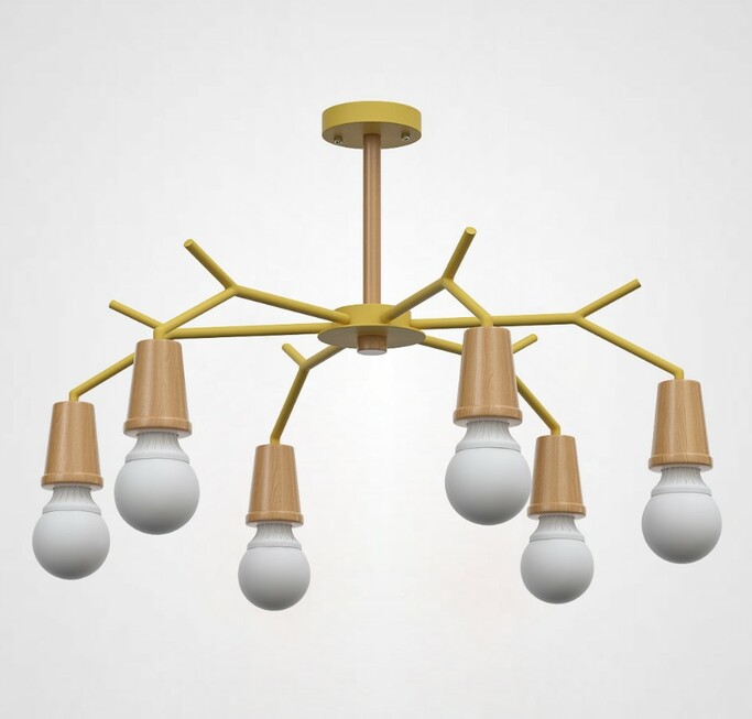 Потолочная Люстра Les Color D80 Yellow By Imperiumloft