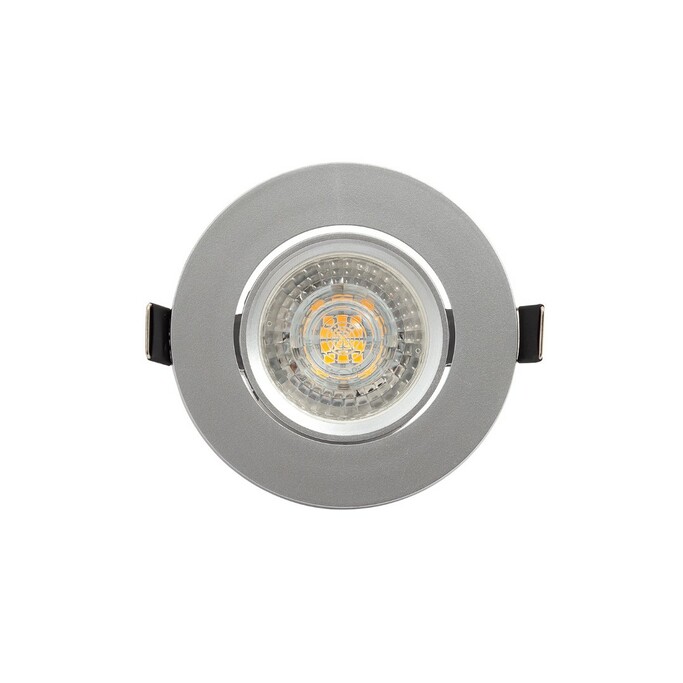 DENKIRS DK3020-CM Встраиваемый светильник, IP 20, 10 Вт, GU5.3, LED, серый, пластик