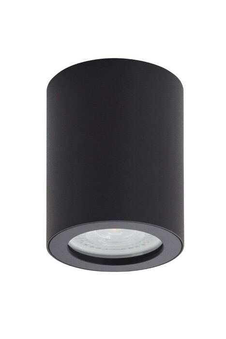DENKIRS DK3007-BK Накладной светильник влагозащ., IP 44, 50 Вт, GU10, черный, алюминий