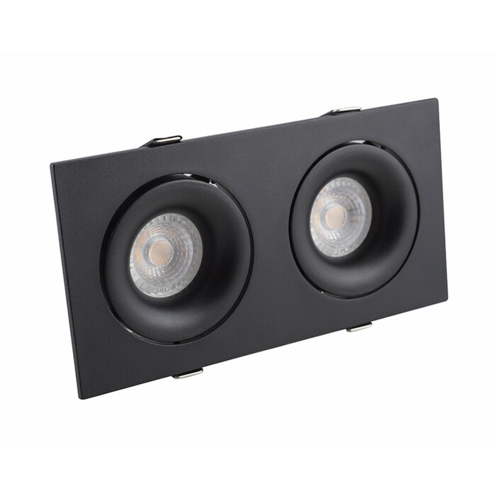 DENKIRS DK2122-BK Встраиваемый светильник, IP 20, 50 Вт, GU10, черный, алюминий