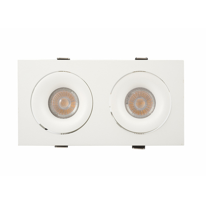 DENKIRS DK2122-WH Встраиваемый светильник, IP 20, 50 Вт, GU10, белый, алюминий