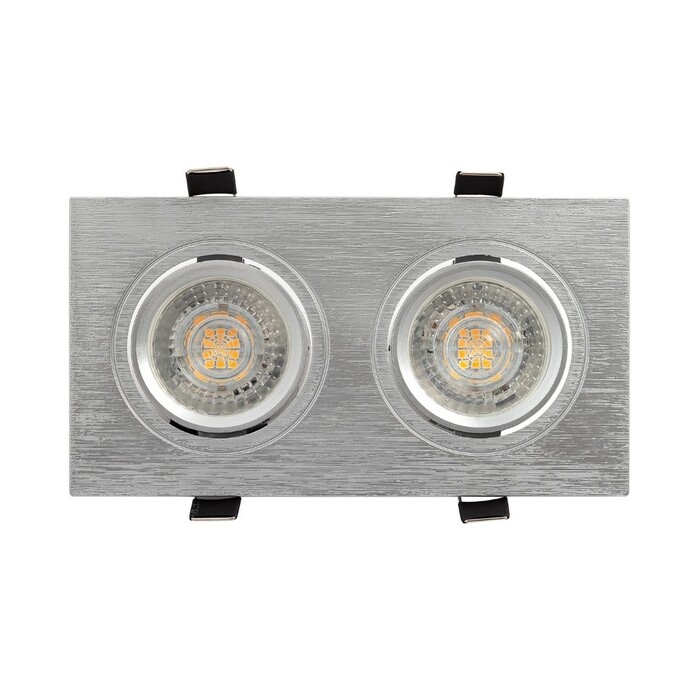 DENKIRS DK3022-CM Встраиваемый светильник, IP 20, 10 Вт, GU5.3, LED, серый, пластик