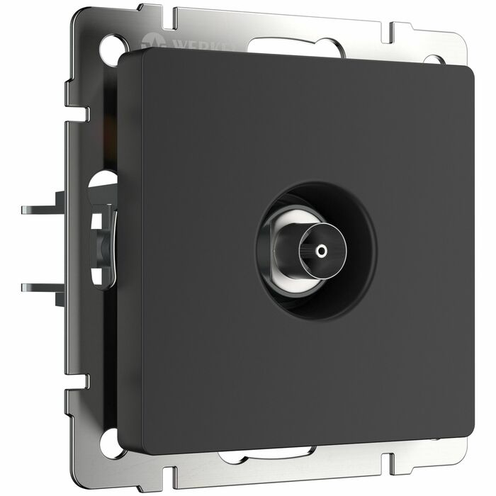 Werkel W1183008  ТВ-розетка оконечная (черный матовый)