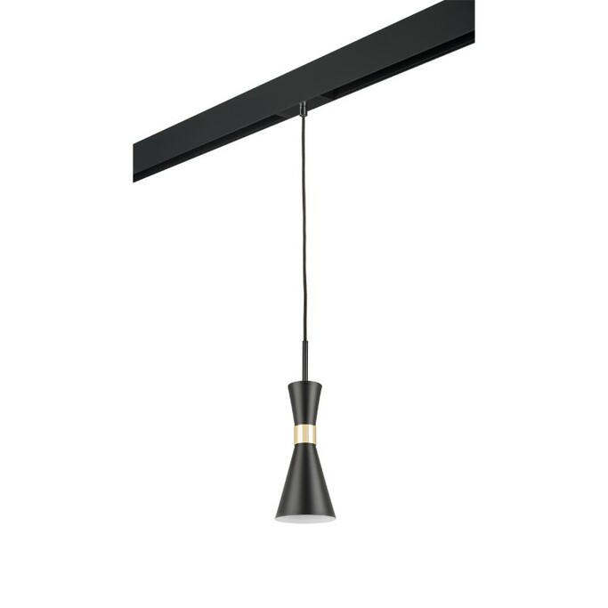 LIGHTSTAR PRO816017 Светильник д 1-фазн трека DUMO 1х40W E14 ЧЕРНЫЙ МАТОВЫЙ ЗОЛОТО (816017+595007)