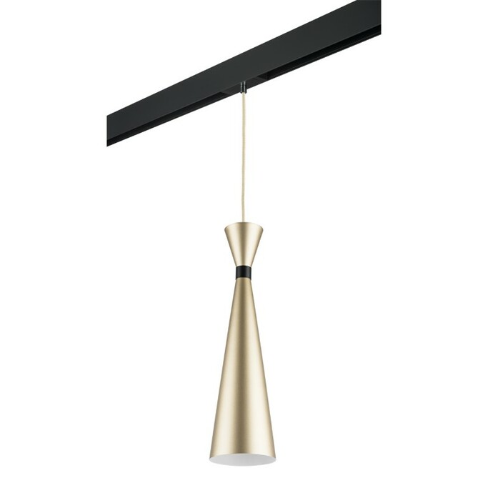 LIGHTSTAR PRO816313 Светильник д 1-фазн трека DUMO 1х40W E27 ШАМПАНЬ ЧЕРНЫЙ  (816313+595007)