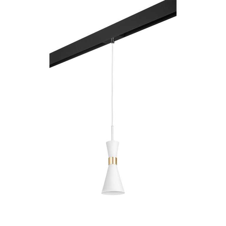 LIGHTSTAR PRO816016 Светильник д 1-фазн трека DUMO 1х40W E14 МАТОВЫЙ ЗОЛОТО ЧЕРНЫЙ  (816016+595007)