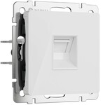 Werkel W1181041  Розетка Ethernet RJ-45 (белый акрил)