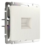 Werkel W1182013  Телефонная розетка RJ-11 (перламутровый рифленый)