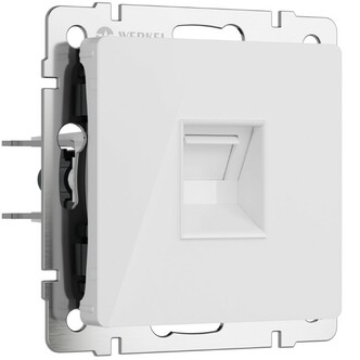 Werkel W1181041  Розетка Ethernet RJ-45 (белый акрил)