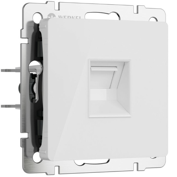 Werkel W1181041  Розетка Ethernet RJ-45 (белый акрил)