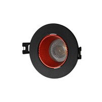 DENKIRS DK3061-BK+RD Встраиваемый светильник, IP 20, 10 Вт, GU5.3, LED, черный красный, пластик