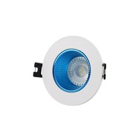 DENKIRS DK3061-WH+СY Встраиваемый светильник, IP 20, 10 Вт, GU5.3, LED, белый голубой, пластик