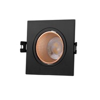 DENKIRS DK3071-BBR Встраиваемый светильник, IP 20, 10 Вт, GU5.3, LED, черный бронзовый, пластик