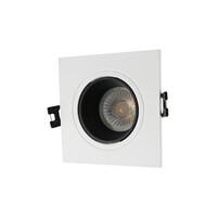DENKIRS DK3071-WH+BK Встраиваемый светильник, IP 20, 10 Вт, GU5.3, LED, белый черный, пластик