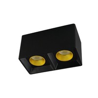 DENKIRS DK3085-BK+YE Светильник накладной IP 20, 10 Вт, GU5.3, LED, черный желтый, пластик