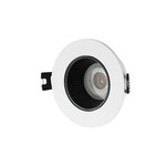 DENKIRS DK3061-WH+BK Встраиваемый светильник, IP 20, 10 Вт, GU5.3, LED, белый черный, пластик