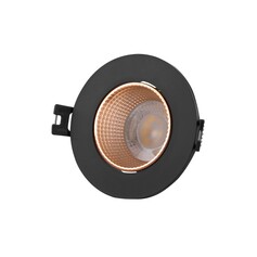 DENKIRS DK3061-BBR Встраиваемый светильник, IP 20, 10 Вт, GU5.3, LED, черный бронзовый, пластик