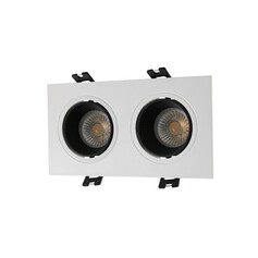 DENKIRS DK3072-WH+BK Встраиваемый светильник, IP 20, 10 Вт, GU5.3, LED, белый черный, пластик