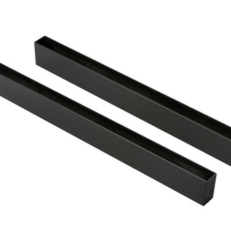 LIGHTSTAR 505017 Трек двухконтактный однофазный BARRA, длина 1м, ЧЕРНЫЙ (в комплекте)