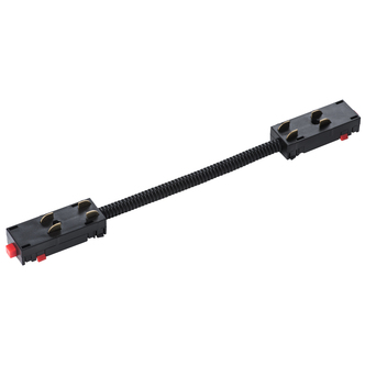 LIGHTSTAR 505157 Соединитель трековый однофазный BARRA регулируемый гибкий ЧЕРНЫЙ