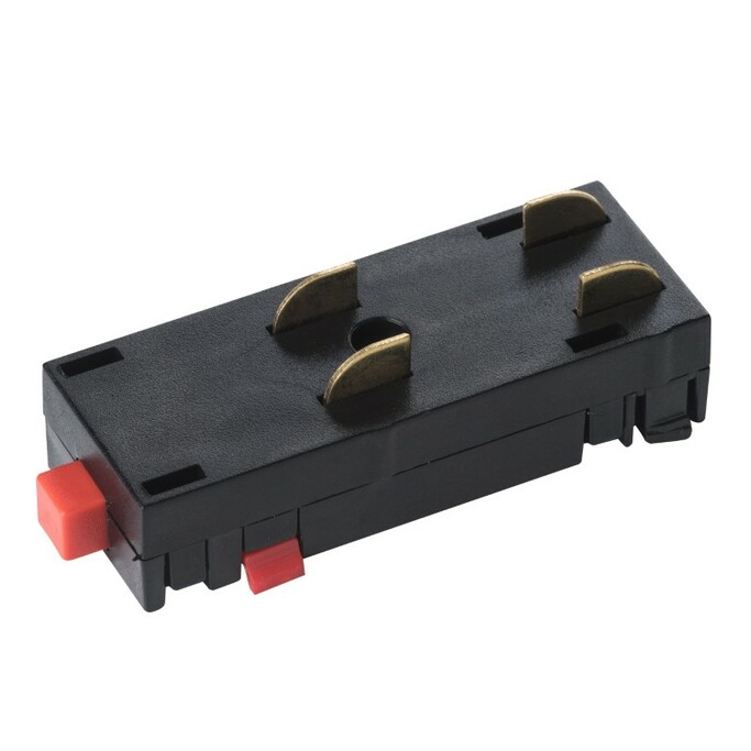 LIGHTSTAR 505107 Соединитель трековый однофазный BARRA I-образный ЧЕРНЫЙ