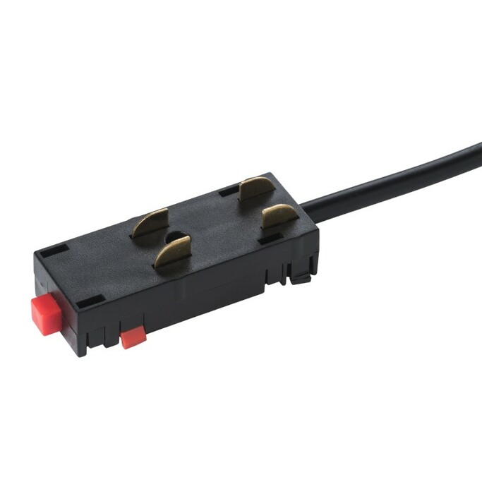 LIGHTSTAR 505117 Питание боковое трековое однофазное BARRA ЧЕРНЫЙ