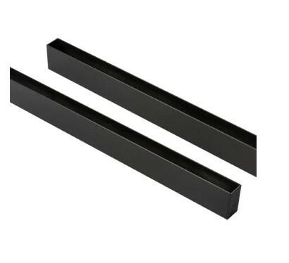 LIGHTSTAR 505027 Трек двухконтактный однофазный BARRA, длина 2м, ЧЕРНЫЙ (в комплекте)