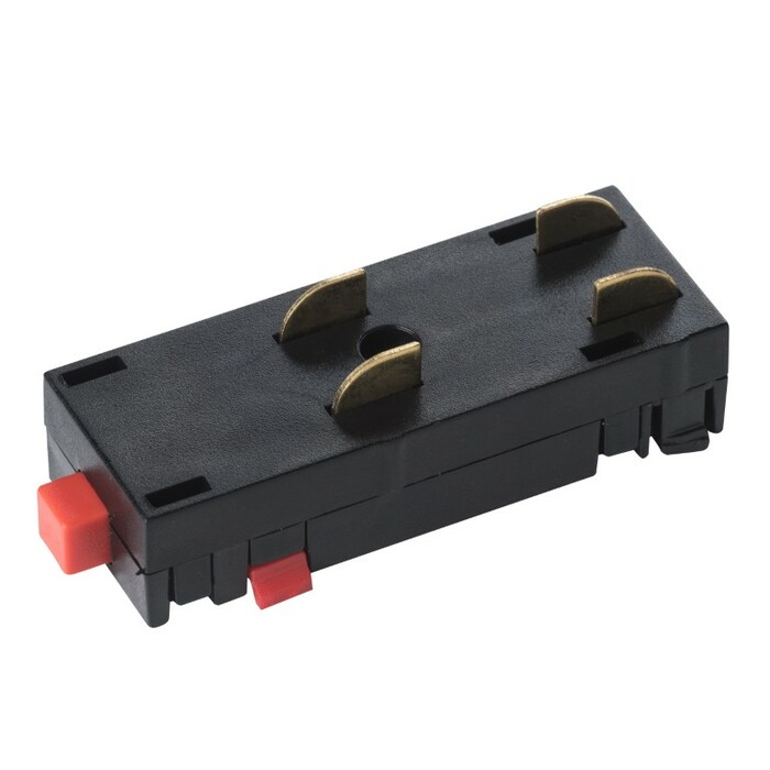 LIGHTSTAR 505107 Соединитель трековый однофазный BARRA I-образный ЧЕРНЫЙ