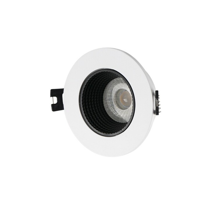 DENKIRS DK3061-WH+BK Встраиваемый светильник, IP 20, 10 Вт, GU5.3, LED, белый черный, пластик