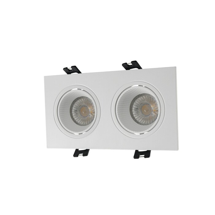DENKIRS DK3072-WH Встраиваемый светильник, IP 20, 10 Вт, GU5.3, LED, белый белый, пластик