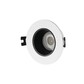DENKIRS DK3061-WH+BK Встраиваемый светильник, IP 20, 10 Вт, GU5.3, LED, белый черный, пластик