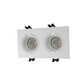 DENKIRS DK3072-WH Встраиваемый светильник, IP 20, 10 Вт, GU5.3, LED, белый белый, пластик