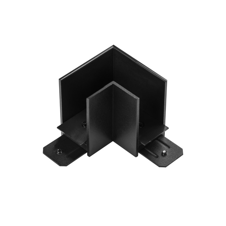 LIGHTSTAR 505127 Соединитель трековый однофазный BARRA L-образный ЧЕРНЫЙ