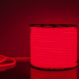 ELEKTROSTANDART Гибкий неон LS003 220V 9.6W 144Led 2835 IP67 16mm круглый красный, 50 м (цена за 1м)