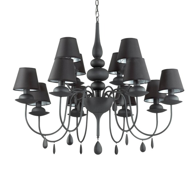 Люстра IDEAL LUX BLANCHE SP12 NERO