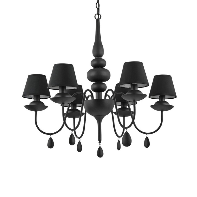 Люстра IDEAL LUX BLANCHE SP6 NERO