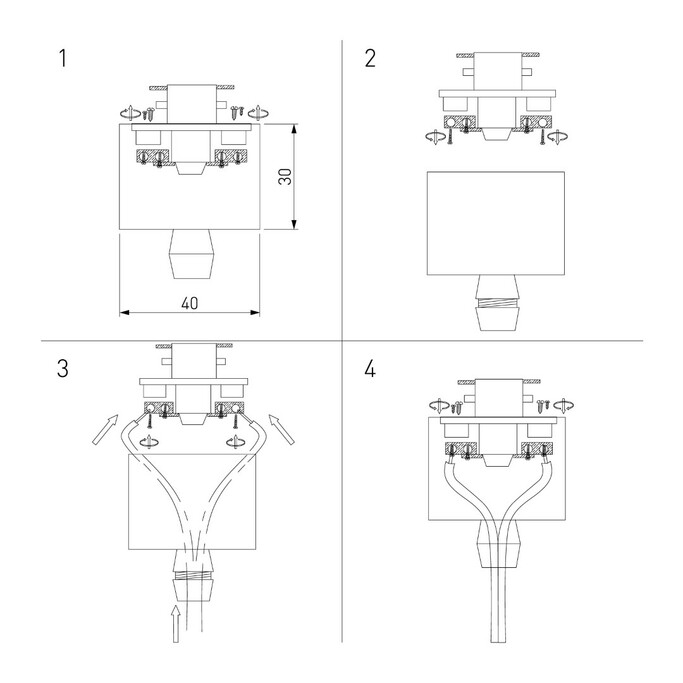 Трековая система ELEKTROSTANDART Коннектор для подвеса TRLM-1-CH