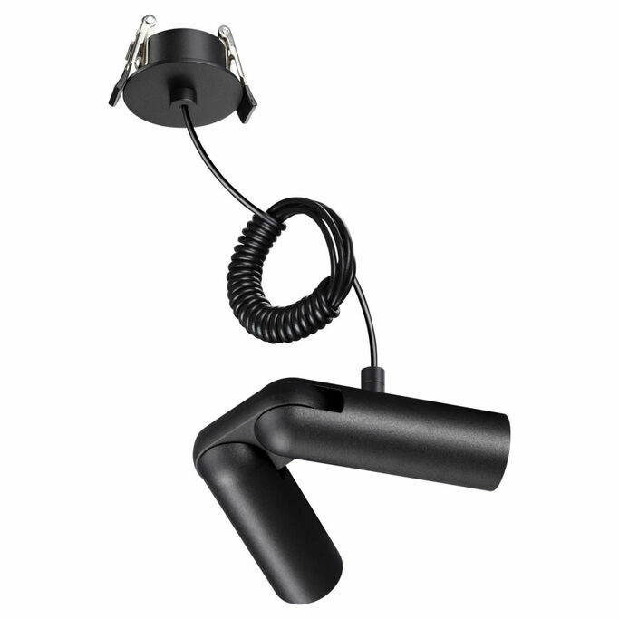 NOVOTECH 359386 KONST NT24 черный База встраиваемая для ввода питания с гибким угловым соединителем 