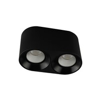 DENKIRS DK3096-BK+CH Светильник накладной IP 20, 10 Вт, GU5.3, LED, черный хром, пластик
