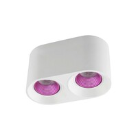 DENKIRS DK3096-WH+PI Светильник накладной IP 20, 10 Вт, GU5.3, LED, белый розовый, пластик