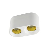 DENKIRS DK3096-WH+YE Светильник накладной IP 20, 10 Вт, GU5.3, LED, белый желтый, пластик