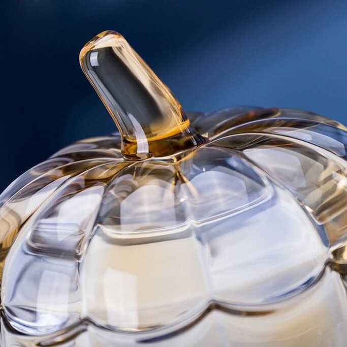 Шкатулка Cloyd POME Box   выс. 17 см - янтар. стекло (арт.50052)