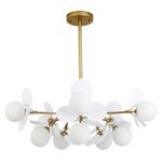 Люстра ARTE LAMP PEACOCK A1369SP-10SG