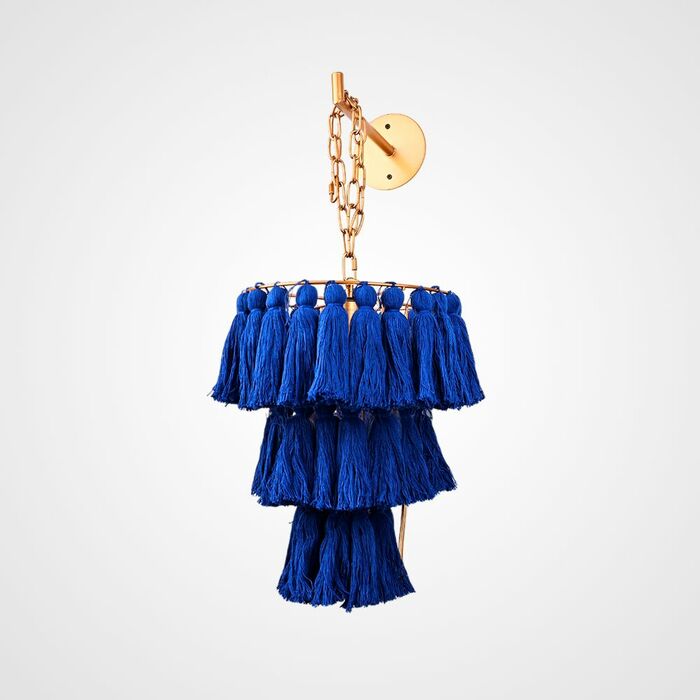 Настенный Светильник Tassel Wall Синий By Imperiumloft