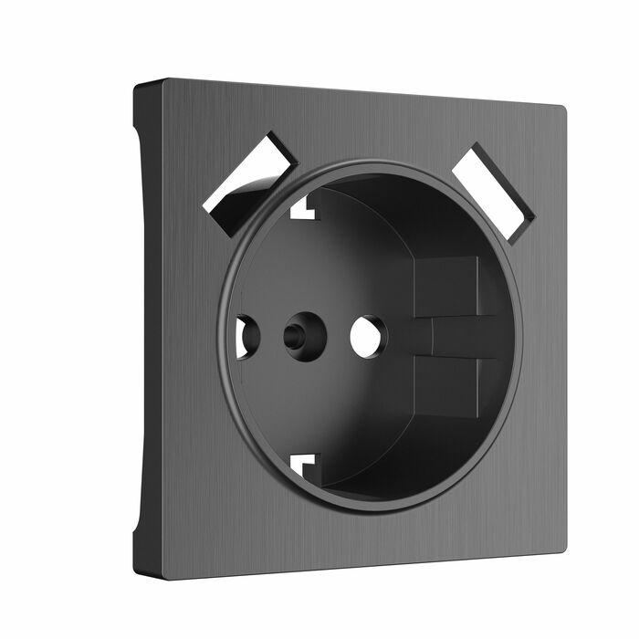 Werkel W1179504  Накладка для розетки USB (графит рифленый)