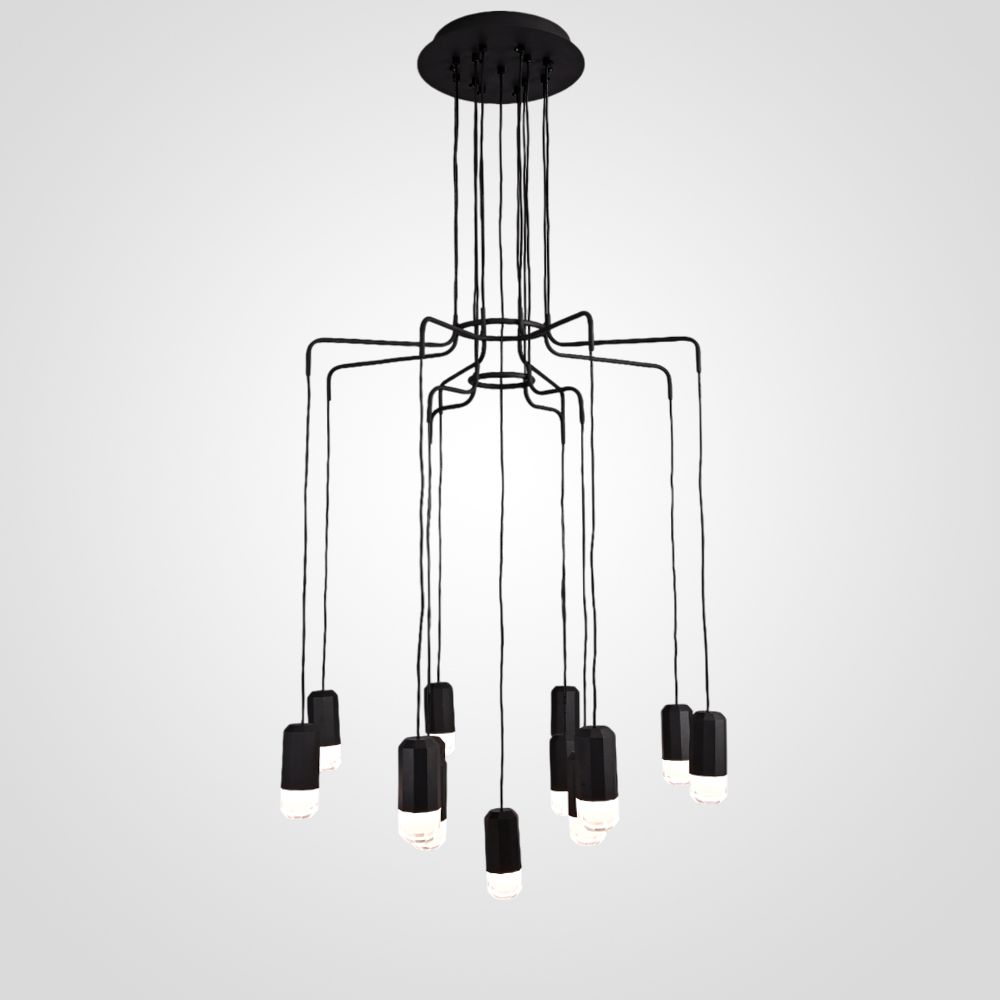 Wireflow Led Black Suspension Lam 13 Патронов By Imperiumloft