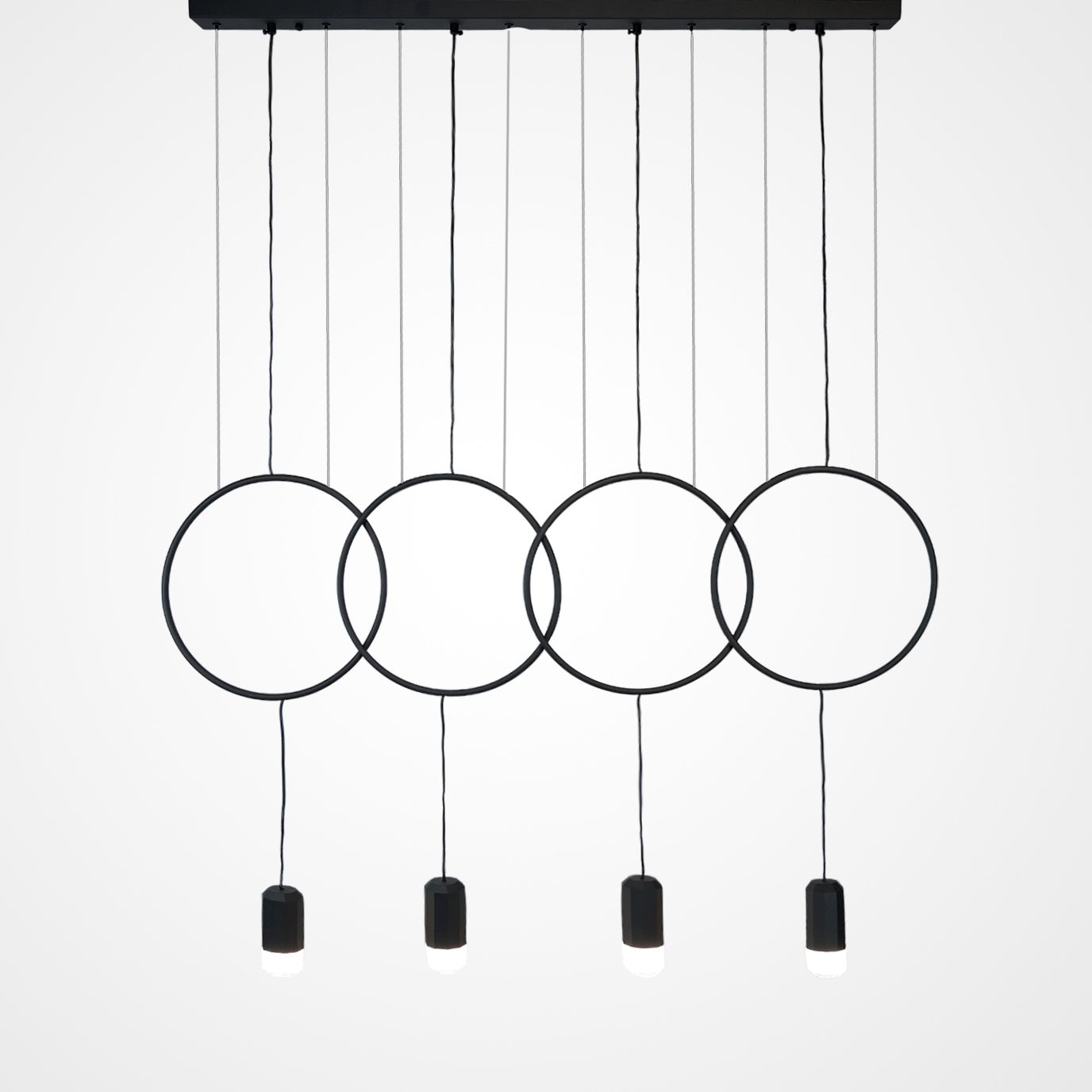 Подвесной Светильник Forvet Black L4 By Imperiumloft