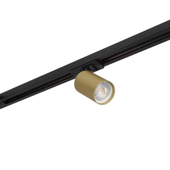 DENKIRS DK6201-BG Трековый светильник IP 20, 15 Вт, GU5.3, матовое золото с черным, алюминий