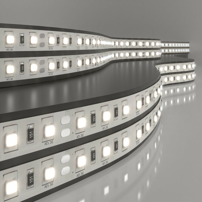ELEKTROSTANDART 5050 12V 60Led 14,4W IP20 Лента свет 60Led 14,4W IP20 4200K дневной белый(цена за 1м